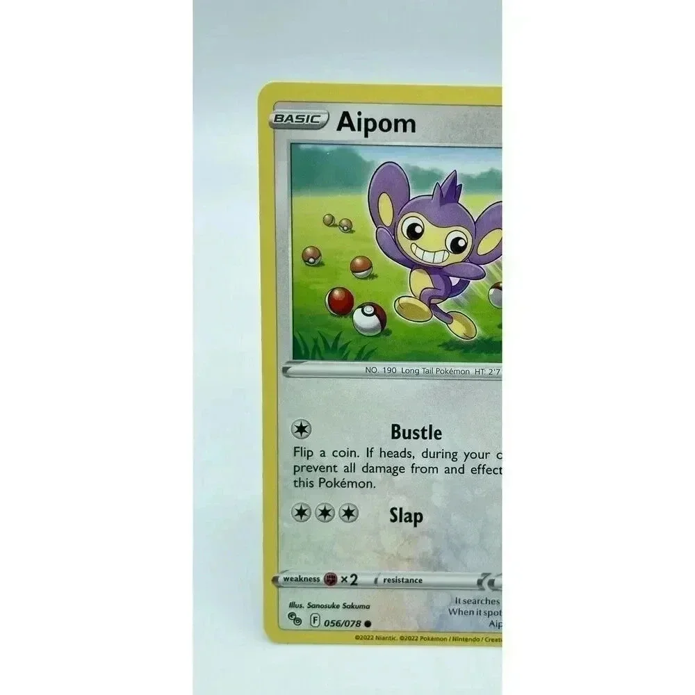 Aipom 056/078 Stamped Pokémon GO Non-Holo Pokémon TCG Mint‎ Unplayed